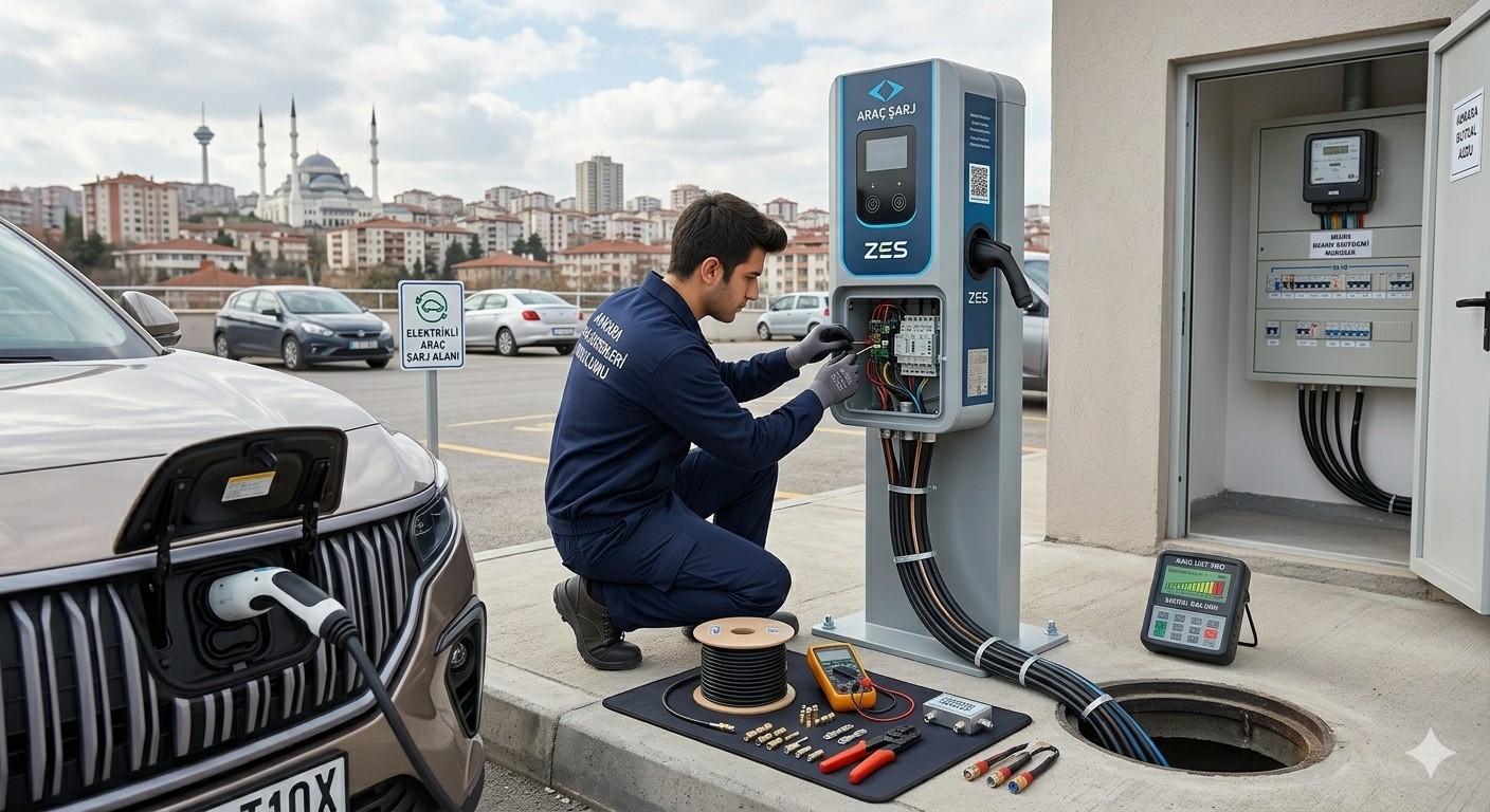 ARAÇ ŞARJ İSTASYONU KURULUM