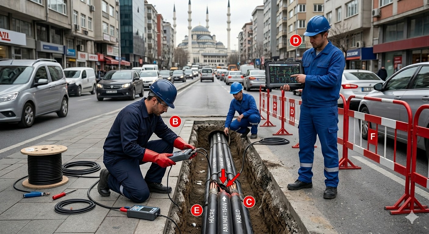 ELEKTRİK ANA HAT KABLOSU ARIZA TESPİT